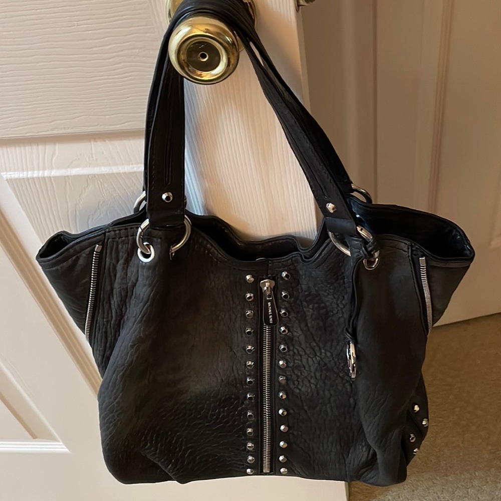 Michael Kors studded leather shoulder bag